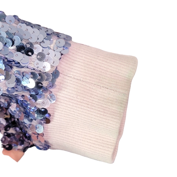 D-Signed Disney Sequence Shimmery Pink Fashion Lightweight Jacket Youth Size L - Picture 8 of 16